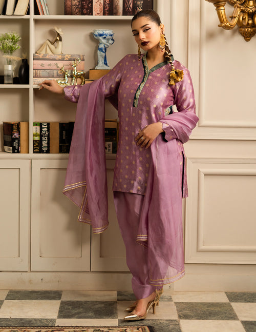 Amethyst Embroidered Dupatta